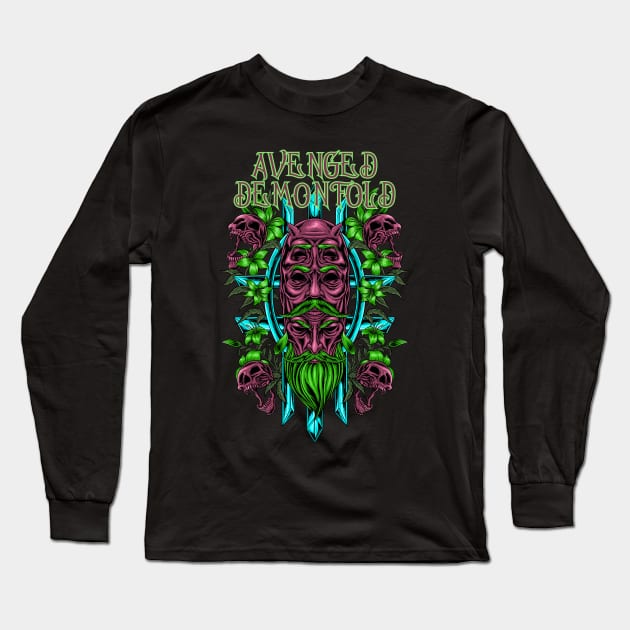 AVENGED DEMON FOLD Long Sleeve T-Shirt by TOSSS LAB ILLUSTRATION